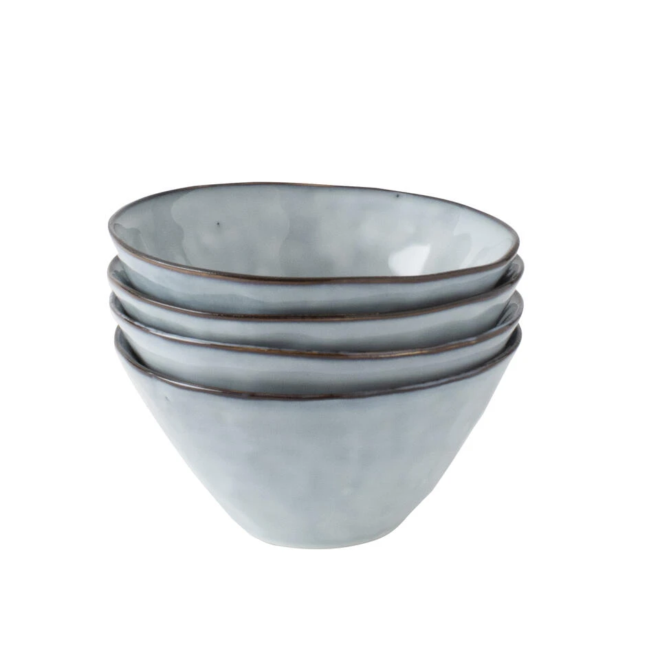 Dutch Rose Giftset 4 Kommen 14 Cm Blauw 1 Dutch Rose Giftset 4 Kommen 14 Cm Blauw