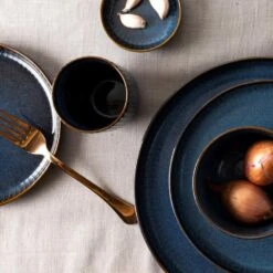 Dutch Rose Sapphire Bord 28 Blauw 7 Dutch Rose Sapphire Bord 28 Blauw -Luxe Servieswinkel 1000087944 0104