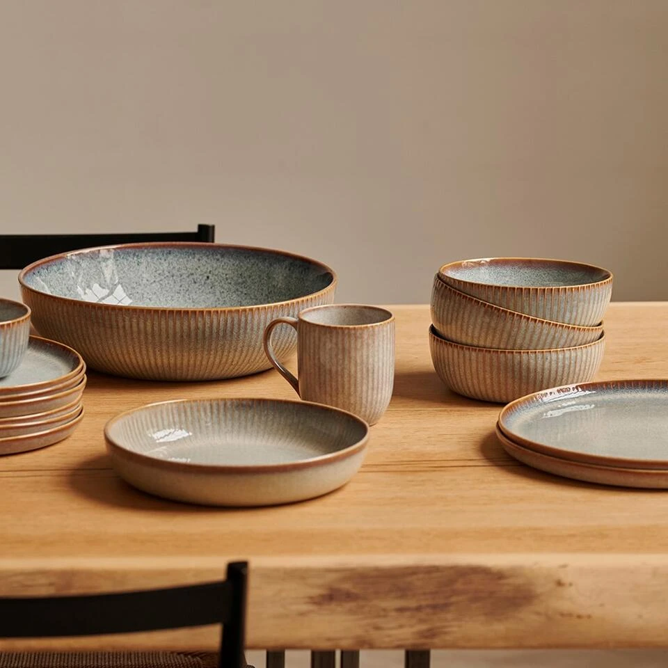 Dutch Rose Sapphire Bord 28 Grijs 3 Dutch Rose Sapphire Bord 28 Grijs - Afbeelding 3