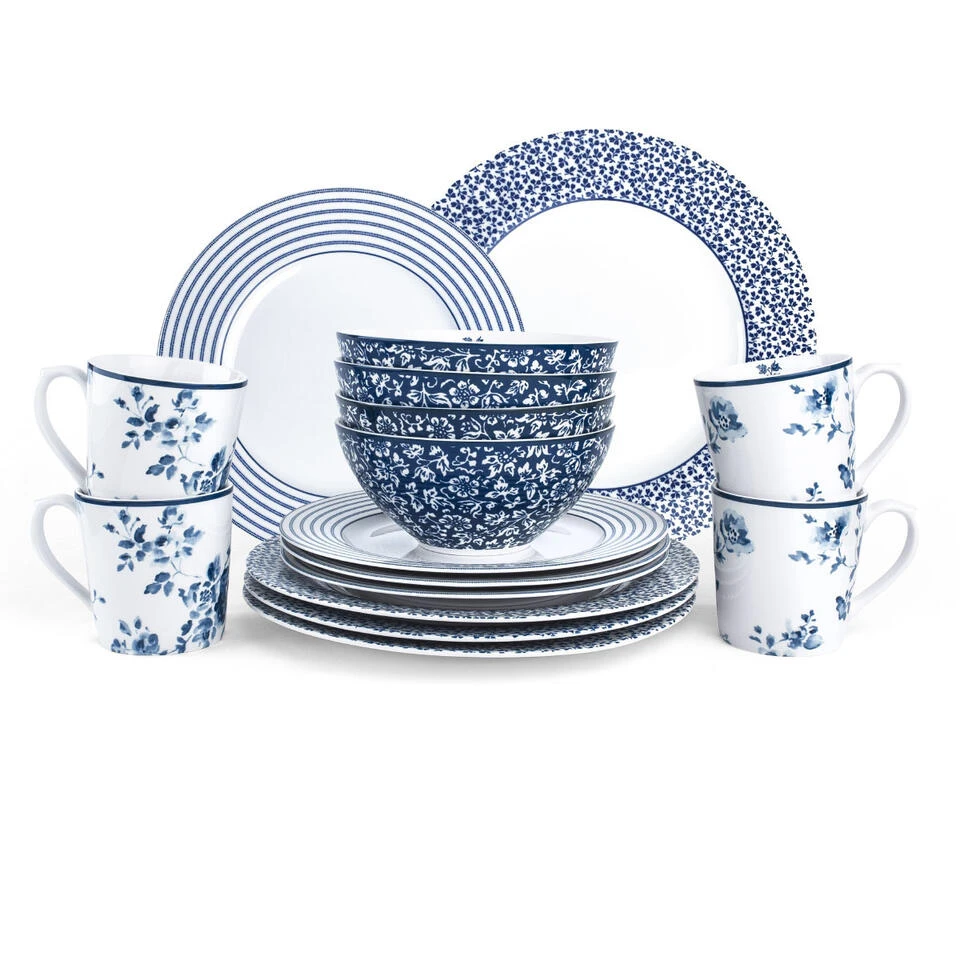 Laura Ashley Set 16 Delig Servies 4 Persoons 1 Laura Ashley Set 16 Delig Servies 4 Persoons