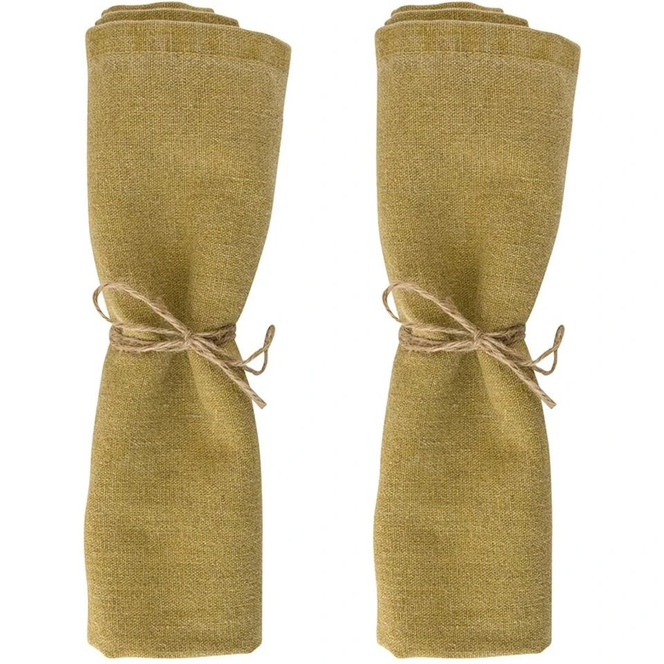 Laura Ashley Set 2 Servetten Daniela Oil Geel Uni 2 Laura Ashley Set 2 Servetten Daniela Oil Geel Uni - Afbeelding 2