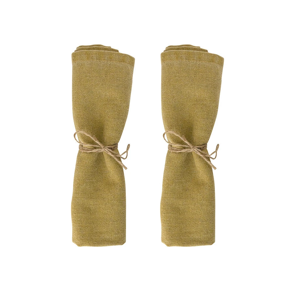 Laura Ashley Set 2 Servetten Daniela Oil Geel Uni 1 Laura Ashley Set 2 Servetten Daniela Oil Geel Uni