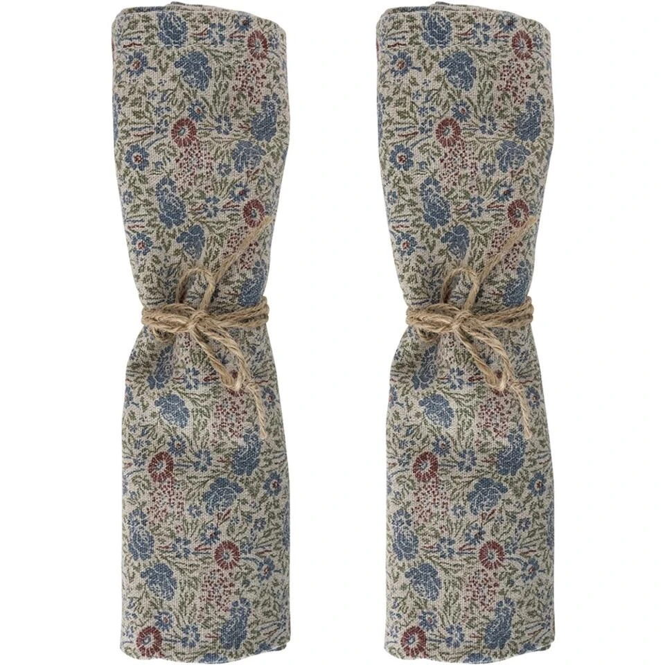 Laura Ashley Set 2 Servetten Daniela Oxblood 2 Laura Ashley Set 2 Servetten Daniela Oxblood - Afbeelding 2