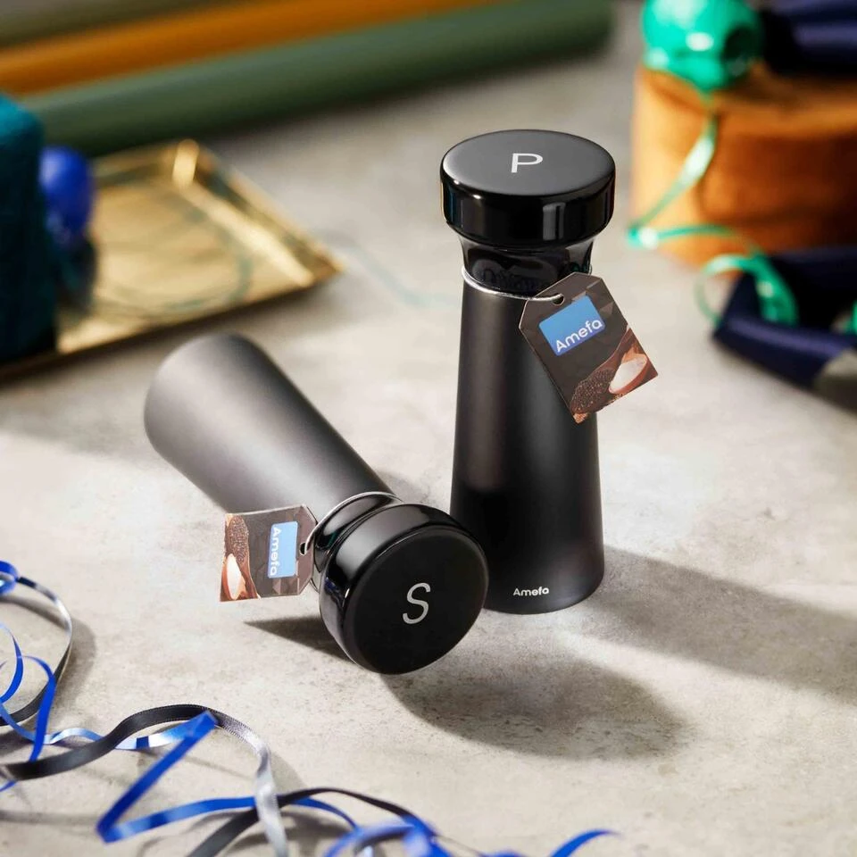 Amefa Modern - Peper- En Zoutmolenset - Zwart - 15 Cm 2 Amefa Modern - Peper- En Zoutmolenset - Zwart - 15 Cm - Afbeelding 2