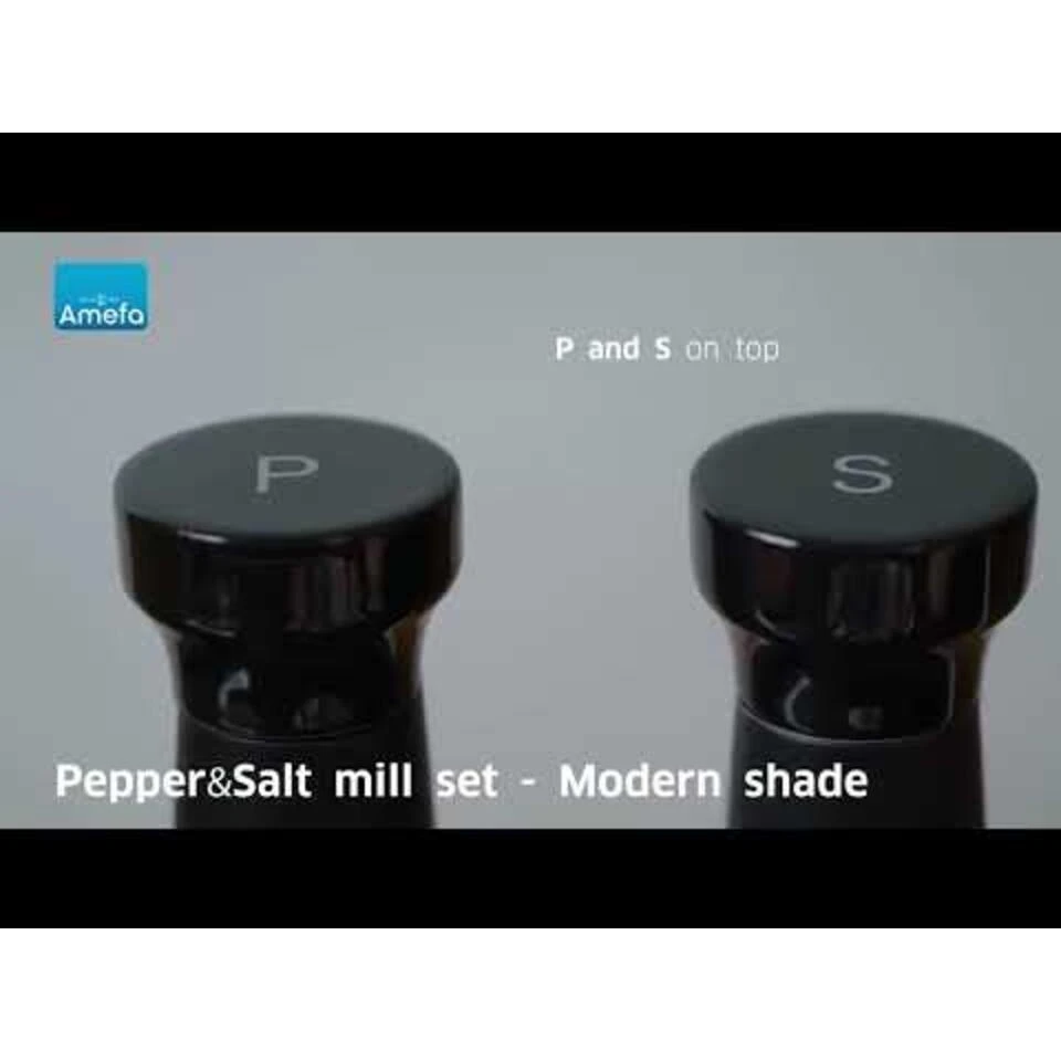 Amefa Modern - Peper- En Zoutmolenset - Zwart - 15 Cm 4 Amefa Modern - Peper- En Zoutmolenset - Zwart - 15 Cm - Afbeelding 4