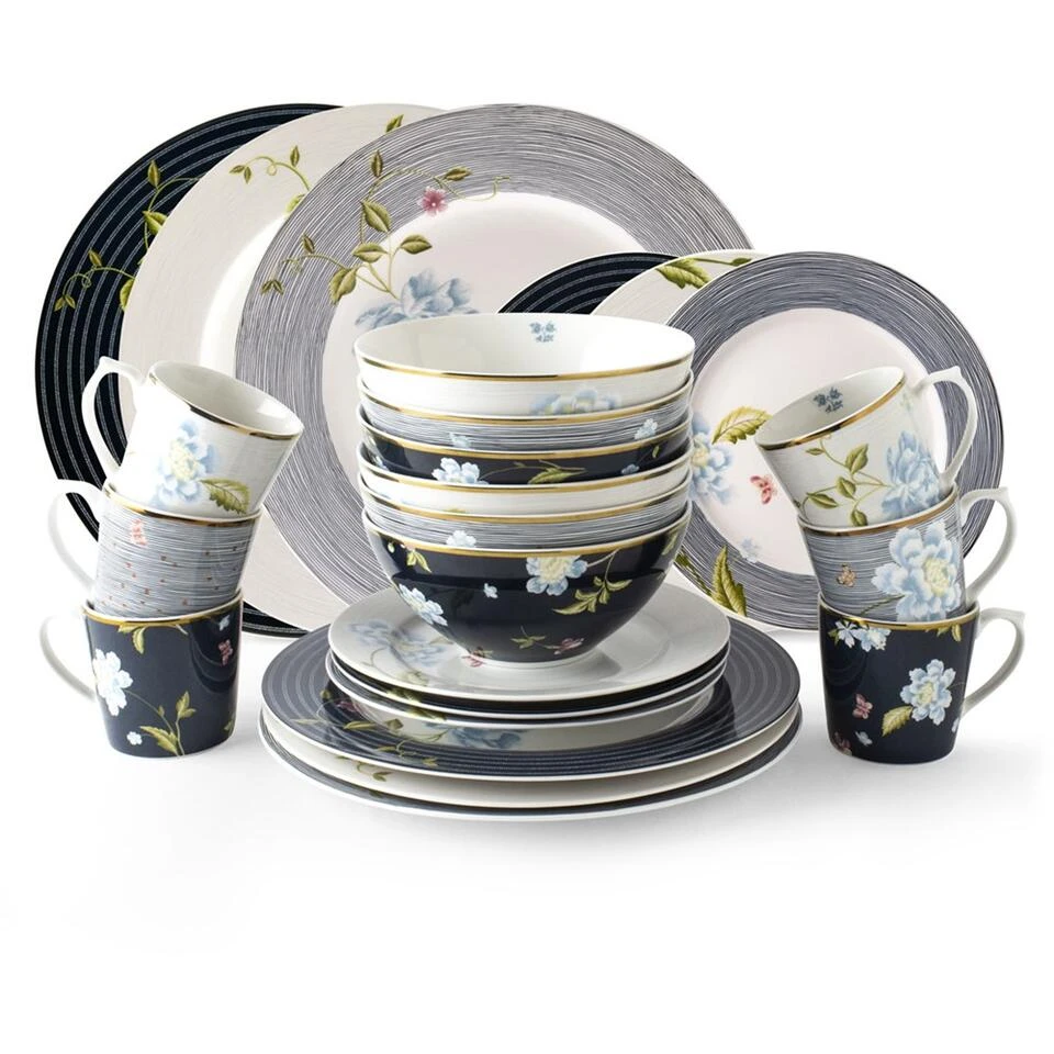 Laura Ashley Set 24 Delig Servies Assorti 2 Laura Ashley Set 24 Delig Servies Assorti - Afbeelding 2