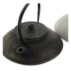 Items Kitchen Theepot Asian - Gietijzer - 1300 Ml - Antiek Zwart -Luxe Servieswinkel 1000095080 0102