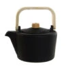 Items Kitchen Theepot - Gietijzer - 1300 Ml - Mat Zwart