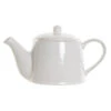 Items Theepot - Van Wit Porselein - 1100 Ml - Met Handvat