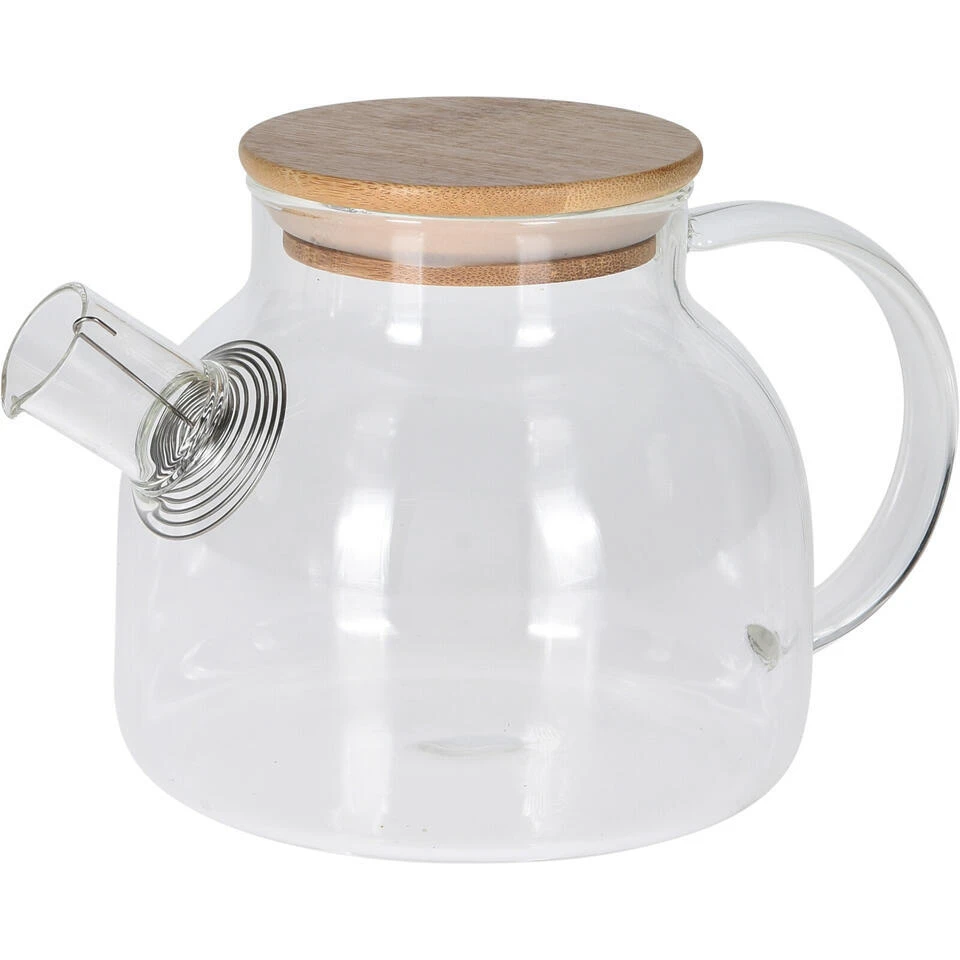 Excellent Houseware Theepot - Glas - Met Filter - 800 Ml 1 Excellent Houseware Theepot - Glas - Met Filter - 800 Ml