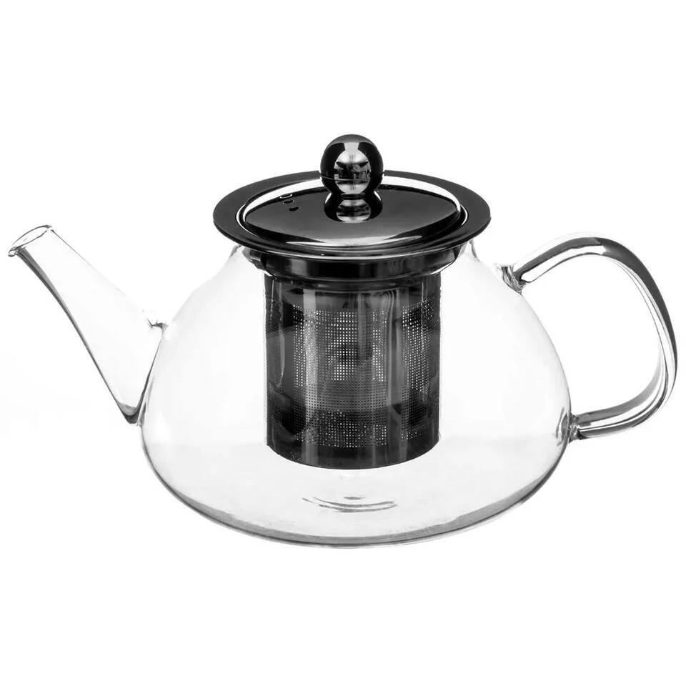 Secret De Gourmet - Theepot - Glas/rvs - Met Filter - 850 Ml 1 Secret De Gourmet - Theepot - Glas/rvs - Met Filter - 850 Ml