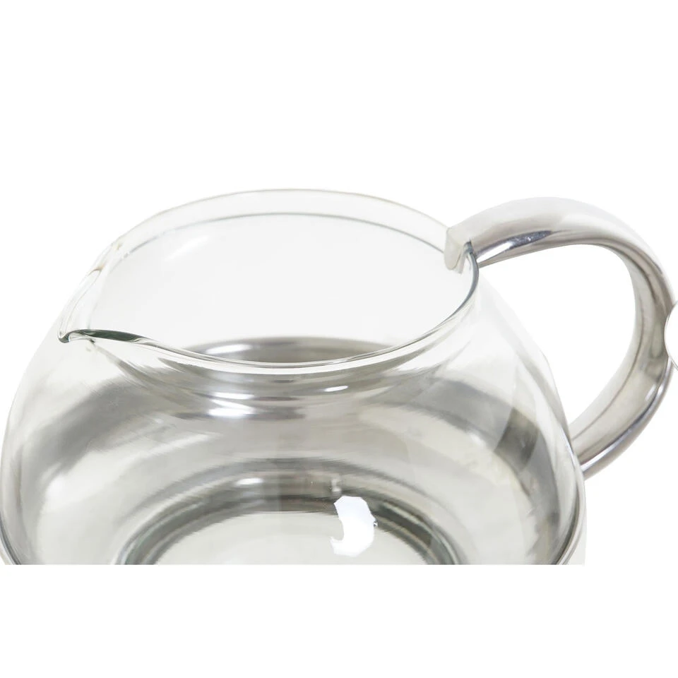 Items Theepot - Glas - RVS - 1050 Ml - Met Filter En Handvat 3 Items Theepot - Glas - RVS - 1050 Ml - Met Filter En Handvat - Afbeelding 3