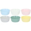 Alpina Kommetjes /schaaltjes - 6x - Gekleurd - Kunststof - 11 Cm