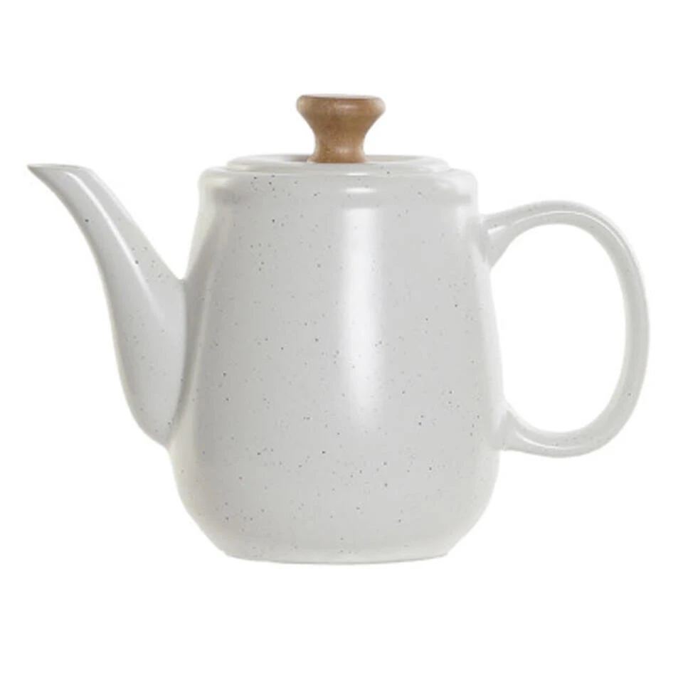 Merkloos Items Kitchen Theepot Ceylon - Keramiek - 1000 Ml - Wit 1 Merkloos Items Kitchen Theepot Ceylon - Keramiek - 1000 Ml - Wit