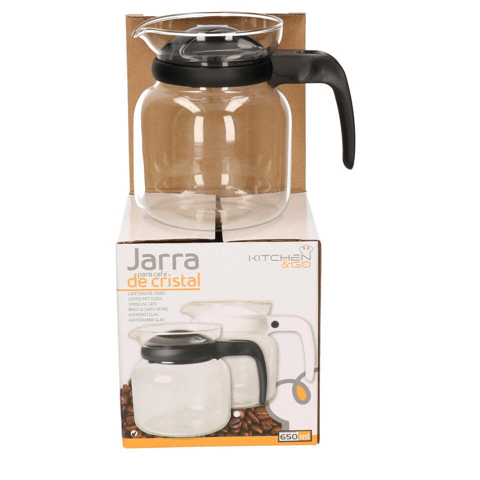 Merkloos Gerimport Theepot/koffiepot - Deksel/handvat Zwart - 0,65 L 1 Merkloos Gerimport Theepot/koffiepot - Deksel/handvat Zwart - 0,65 L