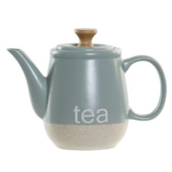 Merkloos Items Kitchen Theepot Ceylon - Keramiek - 1000 Ml - Blauw/beige