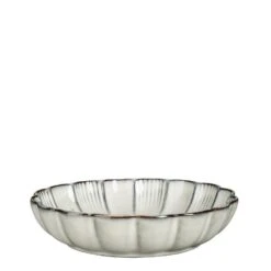 Mica Decorations Corfu Schaal - H5 X Ø18,5 Cm - Keramiek - Grijs