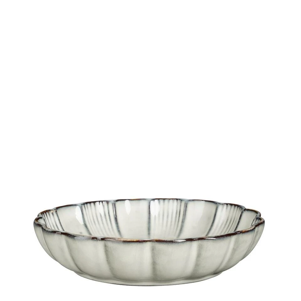 Mica Decorations Corfu Schaal - H5 X Ø18,5 Cm - Keramiek - Grijs 1 Mica Decorations Corfu Schaal - H5 X Ø18,5 Cm - Keramiek - Grijs