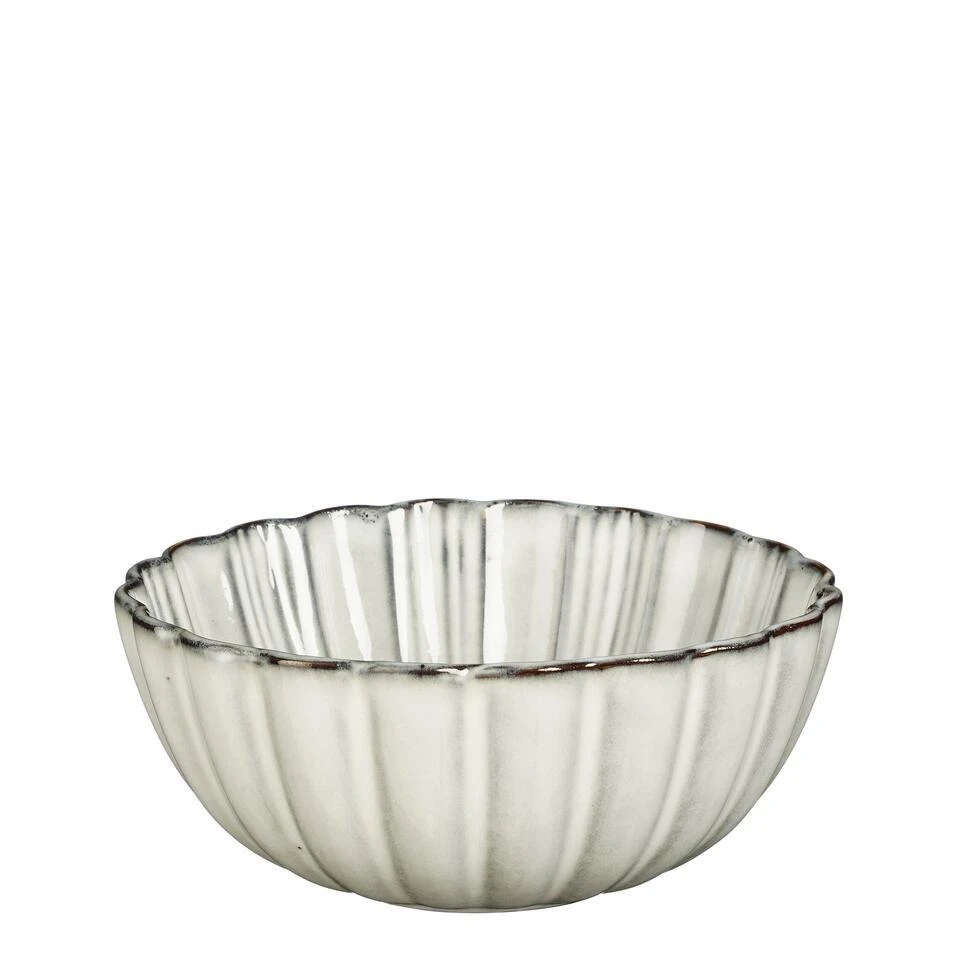 Mica Decorations Corfu Schaal - H9 X Ø17 Cm - Keramiek - Grijs 1 Mica Decorations Corfu Schaal - H9 X Ø17 Cm - Keramiek - Grijs