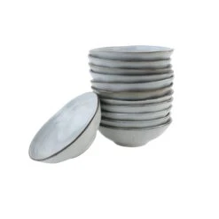 OTIX Soepkommen 12 Stuks Blauw Soeptassen 15cm Keramiek BLUEBELL