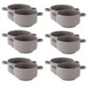 OTIX Soepkommen Met Oor 12 Stuks Grijs Soeptassen 510ml Aardewerk
