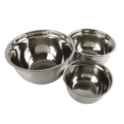 OTIX Beslagkom Mengkom Bakken Set Van 3 RVS Beslagkommen