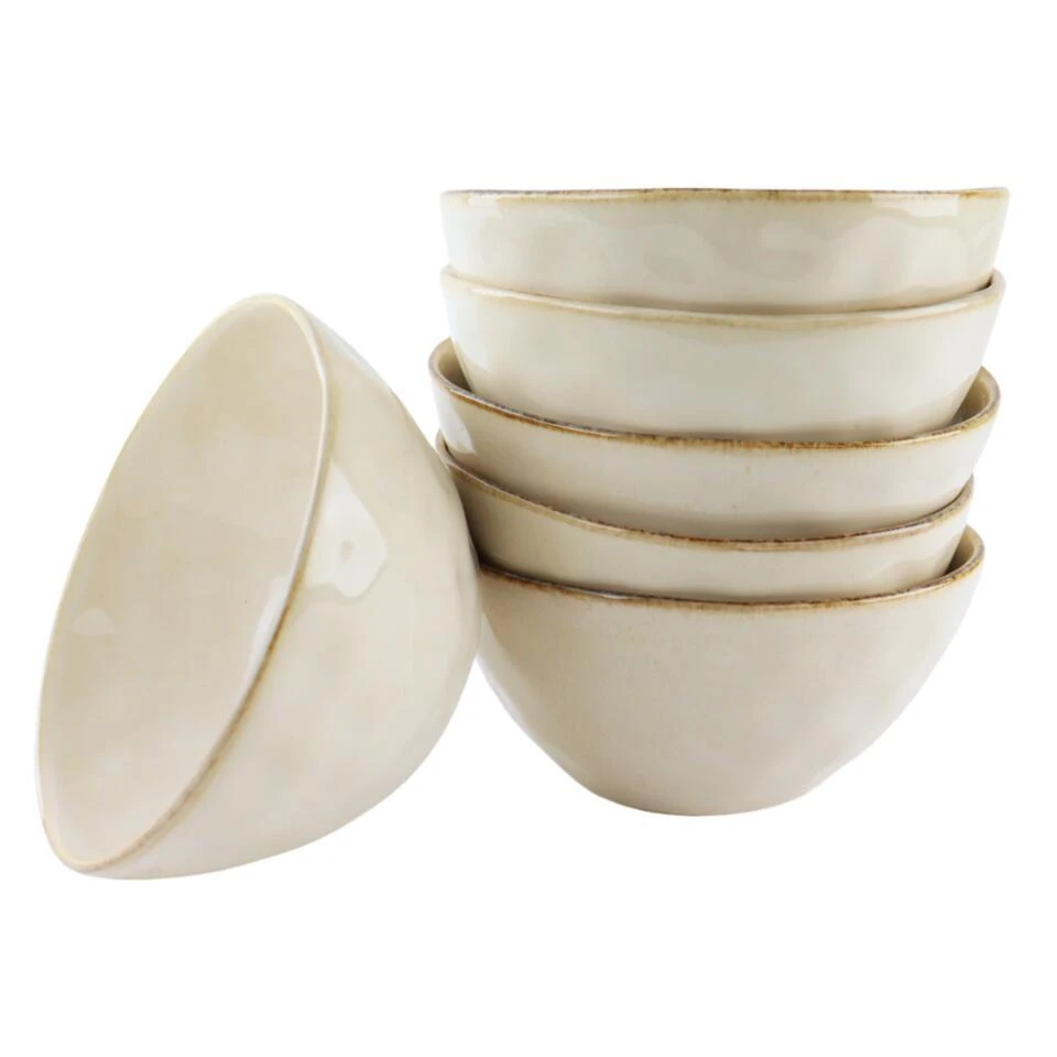 OTIX Soepkommen 6 Persoons Beige 620ml Keramiek 1 OTIX Soepkommen 6 Persoons Beige 620ml Keramiek