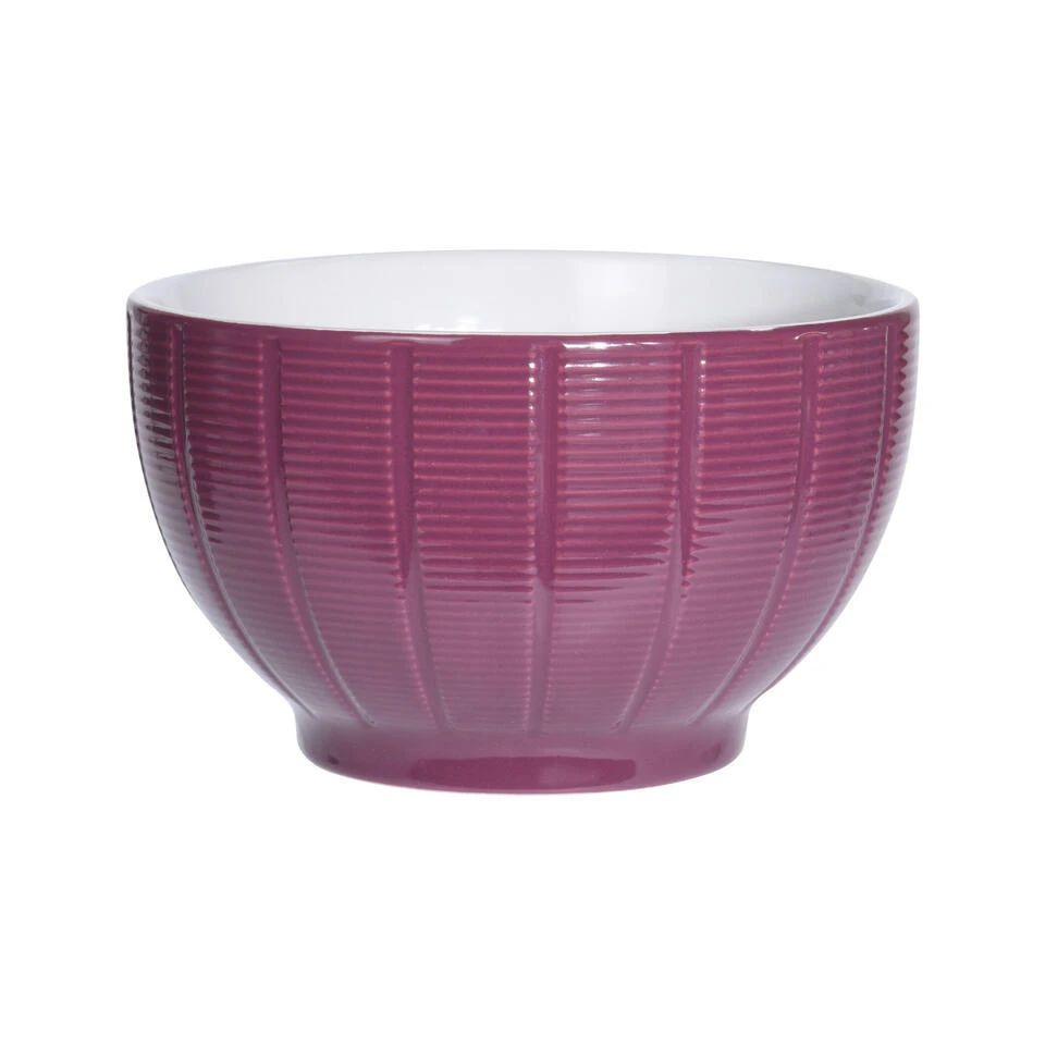 Excellent Houseware Kommen/schaaltjes - D14 X H8 Cm - Paars 1 Excellent Houseware Kommen/schaaltjes - D14 X H8 Cm - Paars