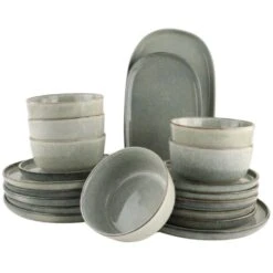 OTIX Serviesset Bordenset 6 Persoons 20-delig Serveerschaal Borden