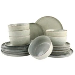 OTIX Serviesset Bordenset 6 Persoons 18-delig Ontbijtborden