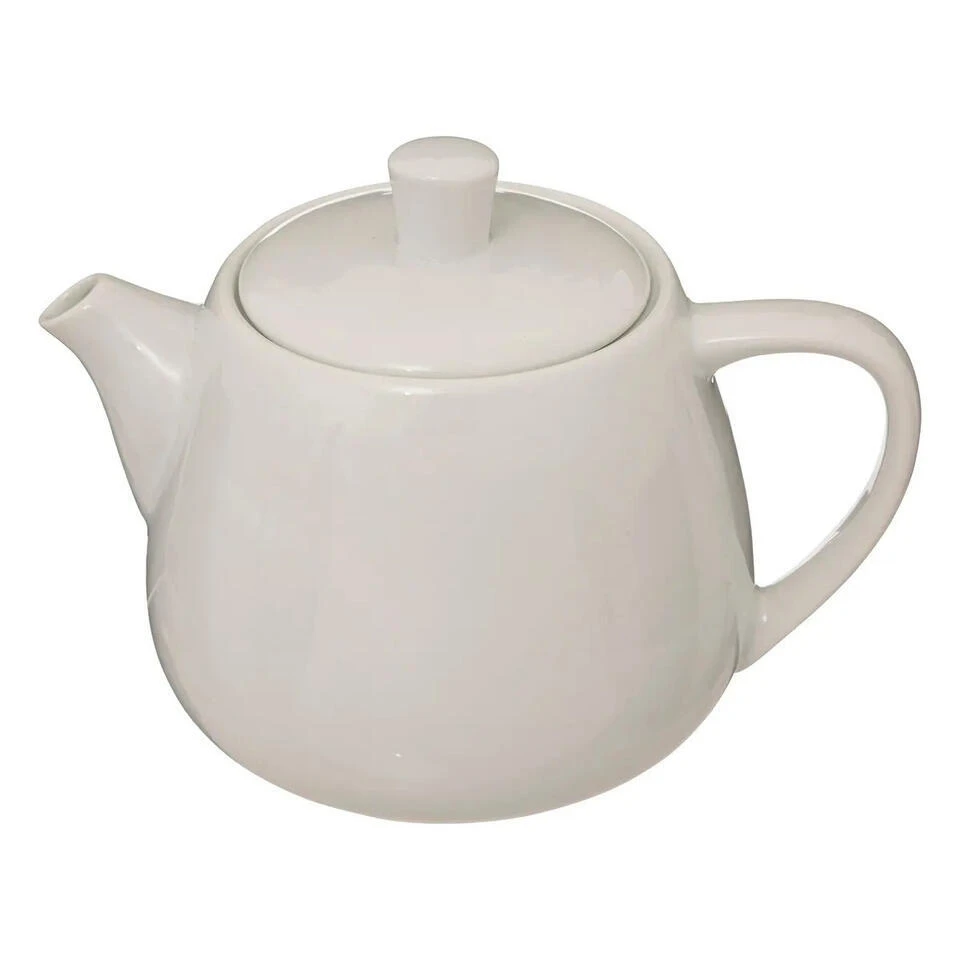 Merkloos Secret De Gourmet Theepot Cameron - 1000 Ml - Keramiek - Wit 1 Merkloos Secret De Gourmet Theepot Cameron - 1000 Ml - Keramiek - Wit