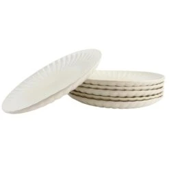 OTIX Diner Bordenset 6 Persoons Onderborden 32cm Wit Keramiek SOLIS