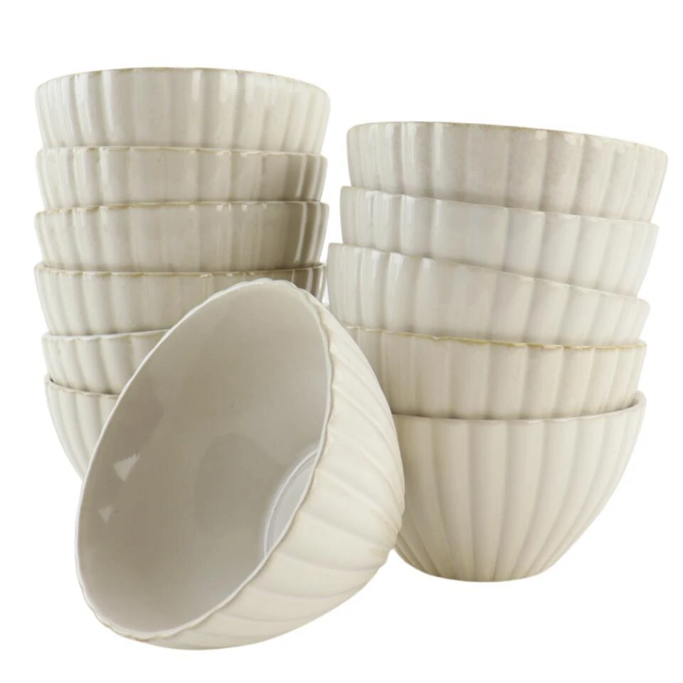 OTIX Kommen Zonder Oor Set Van 12 Soepkom Ontbijtkom Schaaltje 14cm 1 OTIX Kommen Zonder Oor Set Van 12 Soepkom Ontbijtkom Schaaltje 14cm