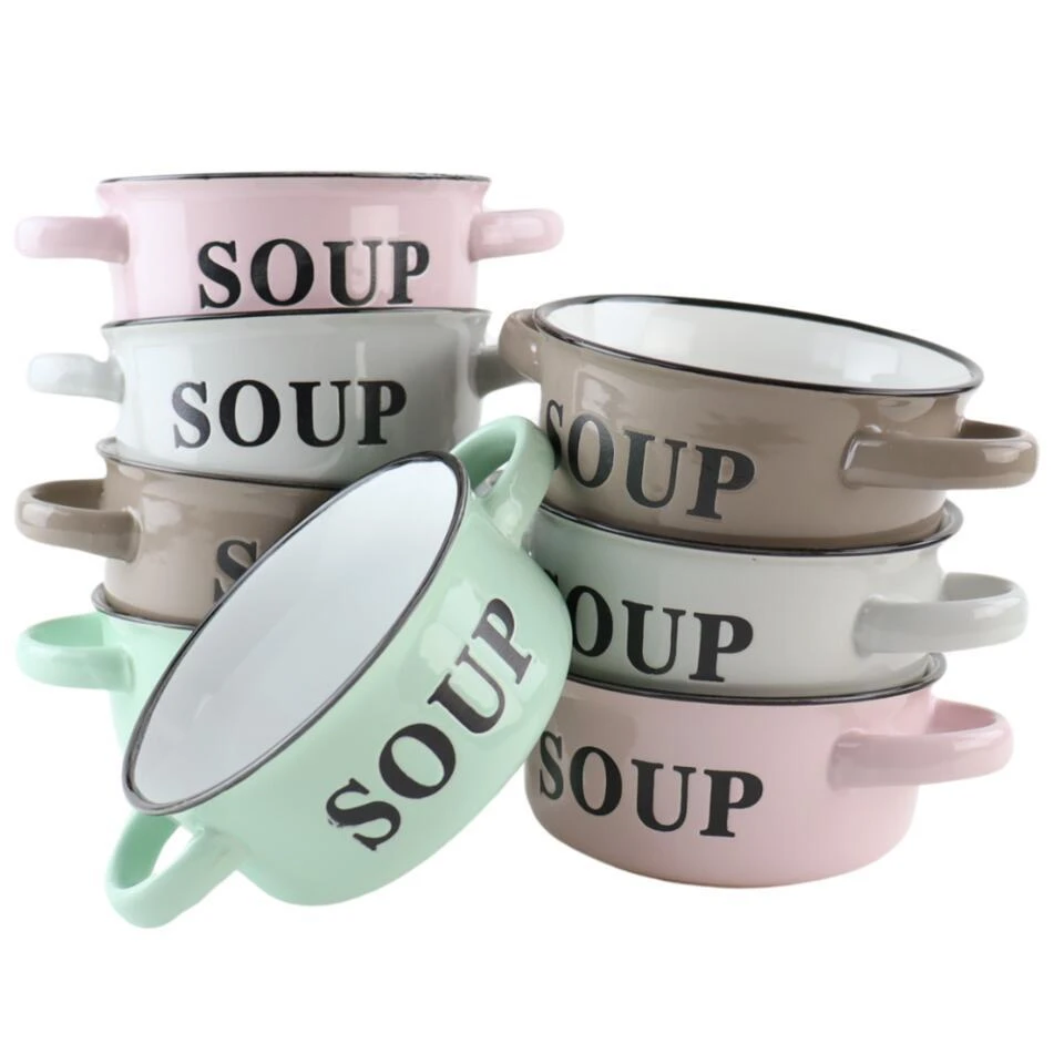 OTIX Soepkommen Met Oor Set Van 8 Schaaltjes 500ml Diverse Kleuren 1 OTIX Soepkommen Met Oor Set Van 8 Schaaltjes 500ml Diverse Kleuren
