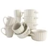 OTIX Koffiekopjes En Soepkommen Met Oor 6 Persoons Set Van 12 SOLIS