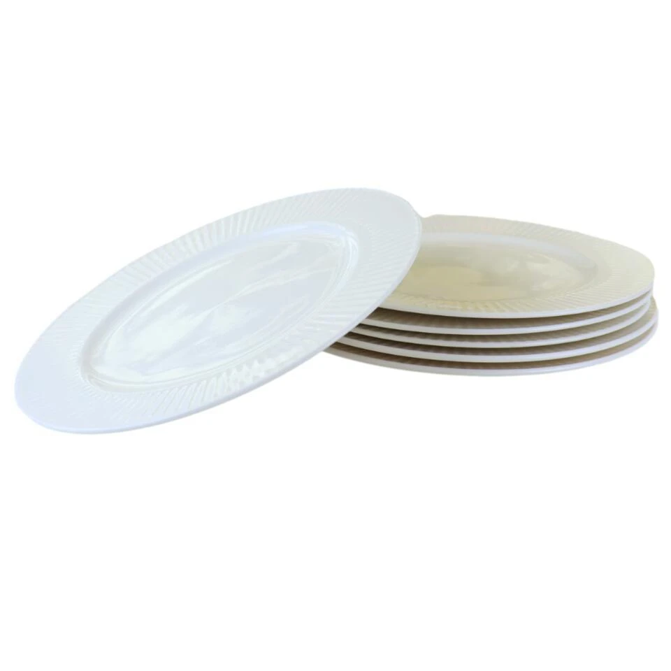 OTIX Ontbijtborden Bordenset 6 Persoons 20cm Dessertbord Ontbijtborden Wit Po... 1 OTIX Ontbijtborden Bordenset 6 Persoons 20cm Dessertbord Ontbijtborden Wit Po...