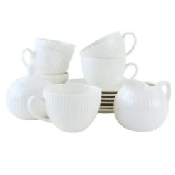 OTIX Serviesset 14-delig Koffiekopjes Met Oor En Schotel Mek En Sui...