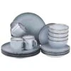 JUNIPER - Serviesset 16 Delig - Lichtblauw - Steengoed