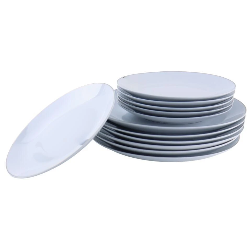 OTIX Serviesset 12 Delig Crocus - Wit Goud 1 OTIX Serviesset 12 Delig Crocus - Wit Goud