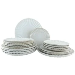 OTIX Serviesset 18 Delig Solis - Wit