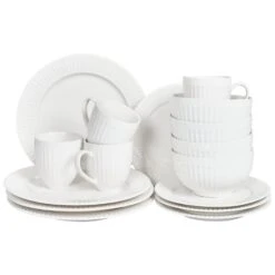 COWSLIP - Servies Set Van 16 - Wit - Porselein