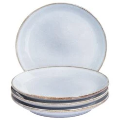 JUNIPER - Bijzetborden Set Van 4 - Lichtblauw - Steengoed