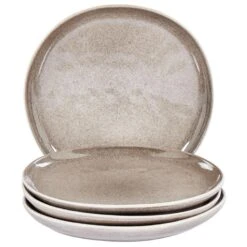 COSTMARY - Bijzetborden Set Van 4 - Grijs - Steengoed