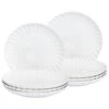 NETTLE - Dinerborden Set Van 8 - Wit - Steengoed