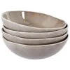 COSTMARY - Diepe Borden Set Van 4 - Grijs - Steengoed