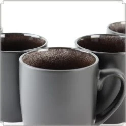 OTIX KoffieKopjes Koffietassen Set Van 12 Zwart Mat 240ml -Luxe Servieswinkel 107266705fcf499b82626bfe78a285d9