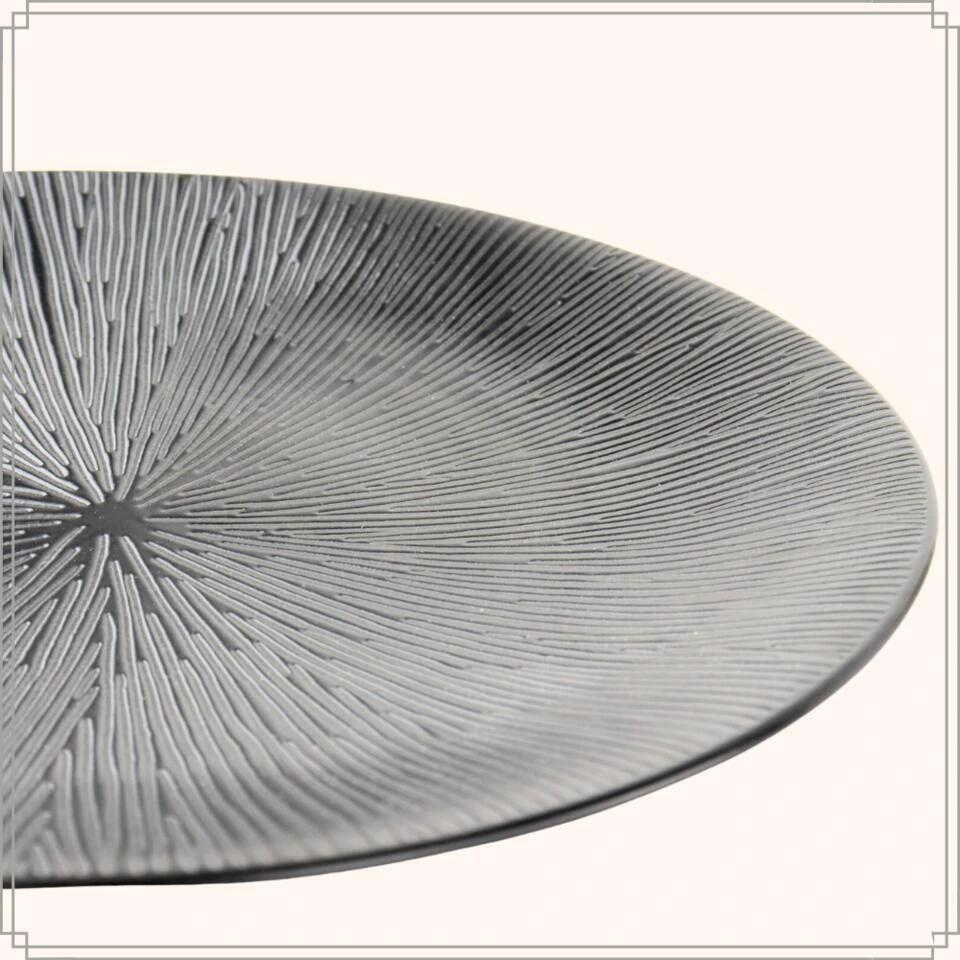 OTIX Dessert Ontbijt Bordenset 12 Persoons Zwart 21cm Keramiek POPPY 8 OTIX Dessert Ontbijt Bordenset 12 Persoons Zwart 21cm Keramiek POPPY - Afbeelding 8