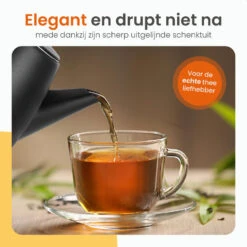 Goliving Theekan Met Filter - 1 Liter - Zwart -Luxe Servieswinkel 11a685a21de849d0a6683b42b17fd173