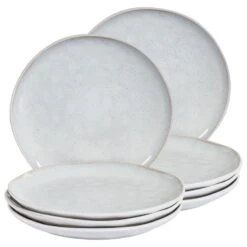 SESAME - Dinerborden Set Van 8 - Lichtgrijs - Steengoed 10 SESAME - Dinerborden Set Van 8 - Lichtgrijs - Steengoed -Luxe Servieswinkel 143722791ea7489dbe31b399ffccc812