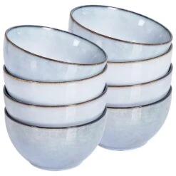 JUNIPER - Kom Set Van 8 - Lichtblauw - Steengoed 10 JUNIPER - Kom Set Van 8 - Lichtblauw - Steengoed -Luxe Servieswinkel 1673f42709954b32b5fb6c9faa65e12b